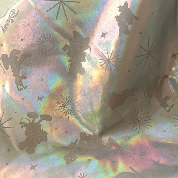 Disney 100 girls skirt skort 12/14. Metallic silver. Mickey Minnie Pluto NEW - Picture 8 of 8